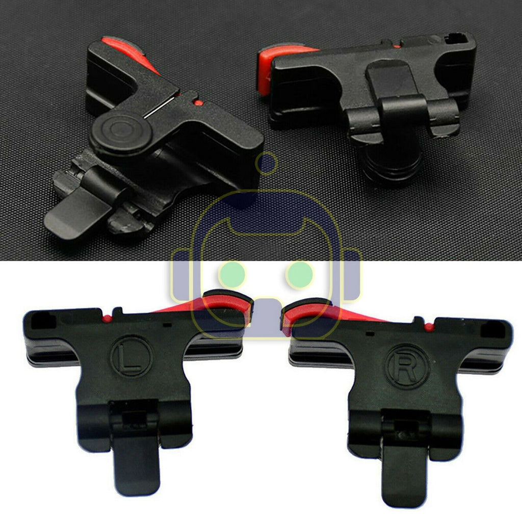 Mobile Phone Gaming Trigger Fire Button Smartphone Shooter Controller Left Right